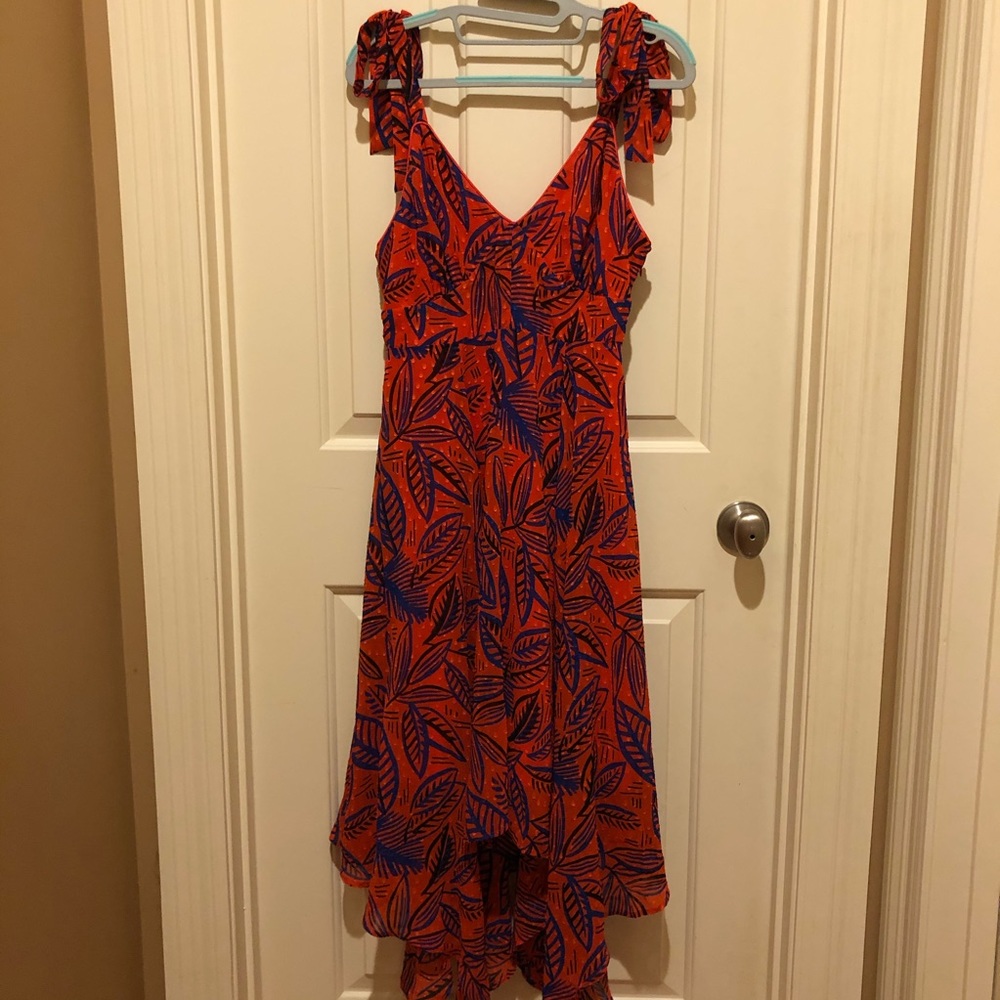 NWT Alexis Tropical Leaf Tie Strap Dress Small - Picture 10 of 10